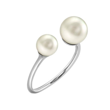 FRESHWATER PEARL RING - TWINS